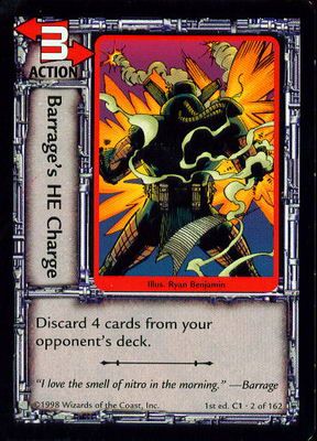 Barrages HE Charge